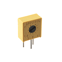 500-0365 NTE Electronics 63X-100 Spectrol Trimmer Pot 10 ohm Single Turn Cermet