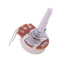 502-0404 NTE Electronics Potentiometer 1/4 Watt 1K ohm Audio Taper, Combo Terminals        
