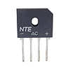 NTE5300 NTE Electronics, Bridge Rectifier Full Wave Single Phase 200V 8 AMP SIP