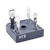 NTE53016 NTE Electronics, Bridge Rectifier Full Wave Single Phase 200V 50amp Low Profile Epoxy Case