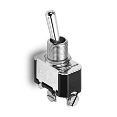 NTE 54-002 Toggle Switch, SPDT, 15A, 125VAC - (ON) OFF (ON) - Screw Terminals