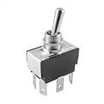 NTE 54-027 Toggle Switch, DPDT, 15A, 125VAC - ON NONE ON