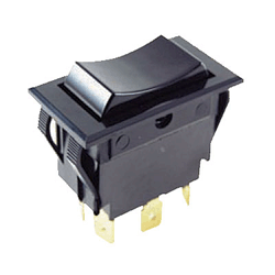 NTE 54-049 Rocker, SPST, 15A, 125VAC Switch ON OFF ON