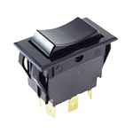 NTE 54-050 Rocker, DPST, 15A, 125VAC Switch ON NONE OFF