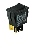 NTE 54-074 Rocker, SPDT, 8A, 125VAC Switch ON NONE ON