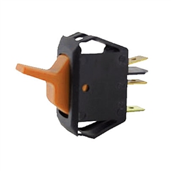 NTE 54-105 Rocker, Lighted, Amber, SPST, 16A, 125VAC Switch OFF NONE ON