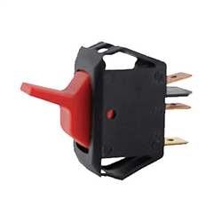 NTE 54-106 Rocker, Lighted, Red, SPST, 16A, 125VAC Switch OFF NONE ON