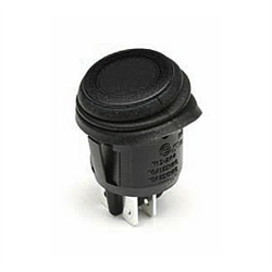 NTE 54-211W Rocker Switch Waterproof Round DPST 16A ON-NONE-OFF Non-Illuminated