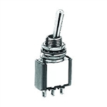 NTE 54-301E Toggle Switch - SPDT - 5A 120VAC - ON-NONE-(ON) - Epoxy Sealed Solder Terminals