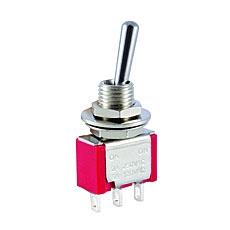 NTE 54-302E Toggle Switch - SPDT - 5A 120VAC -  ON-NONE-ON - Epoxy Sealed Solder Terminals