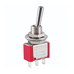 NTE 54-303E Toggle Switch - SPDT - 5A 120VAC -  ON-OFF-ON - Epoxy Sealed Solder Terminals