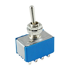 NTE 54-315 Toggle Switch - 4PDT - 6A 125VAC - ON OFF (ON) - Epoxy Sealed Solder Terminals