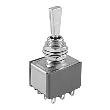 NTE 54-340 Toggle Switch, 3PDT, 6A, 125VAC - (ON) OFF (ON)