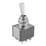 NTE 54-342 Toggle Switch, 3PDT, 6A, 125VAC - ON NONE (ON)