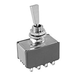 NTE 54-347 Toggle Switch, 4PDT, 6A, 125VAC - ON NONE (ON)