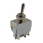 NTE 54-362 Toggle Switch, SP3T, ON ON ON - Solder Lug/Quick Connect