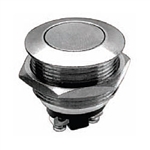 NTE 54-379 Pushbutton, Anti-Vandal, 22mm, SPST-NO, 2A, 48VDC, Curved Switch OFF (ON)