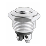 NTE 54-460 Pushbutton, Security, 16mm, SPST-NO, 100-400mA, 48VDC, Curved Switch OFF (ON)
