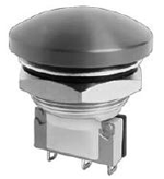 NTE 54-470 Pushbutton, Security, 22mm, SPST-NO/NC, 5A, 250VAC, Mushroom Switch ON (OFF)