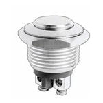 NTE 54-474 Pushbutton, Security, 16mm, SPST-NO, 100-400mA, 48VDC, Flat Switch OFF (ON)