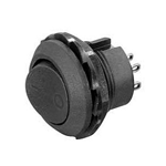 NTE 54-502 Rocker, Round Hole, DPDT, 10A, 125VAC Switch ON NONE ON