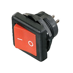 NTE 54-509 Rocker, Round Hole, DPDT, 10A, 125VAC Switch ON NONE ON