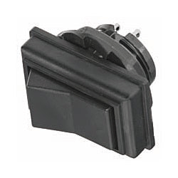 NTE 54-516 Rocker, Round Hole, DPDT, 6A, 125VAC Switch ON NONE ON