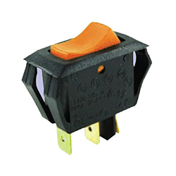 NTE 54-517 Rocker, Lighted, SPST, 16A, 125VAC Switch OFF NONE ON