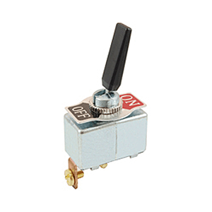 NTE 54-560 Toggle Switch, SPST, 50A, 12VDC, <b>BLACK</b> - ON NONE OFF - Screw Terminals