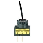 NTE 54-566 Toggle Switch, SPST, 20A, 12VDC, Black - ON NONE OFF