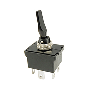 NTE 54-732 Toggle Switch, Paddle Handle, DPDT, 20A 12VDC, ON-OFF-ON