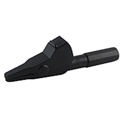 72-055 NTE Electronics Crocodile Clip, Small, Fully Insulated Black