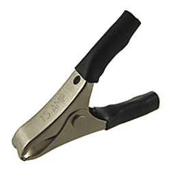 72-132-0 NTE Electronics Petite Plier-Type Steel Clip with Black Insulators
