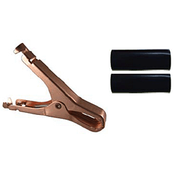 72-141-0 NTE Electronics Mini Plier-Type Solid Copper Clip, 75 Amp - Black Insulators