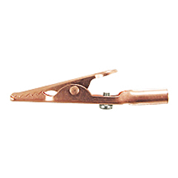 72-151 NTE Electronics Solid Copper Alligator Clip with Barrel & Screw, 10 Amp