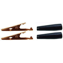 72-160-KIT1 NTE Electronics Alligator Clip Kit - Contains 1 pair Clips & Black Insulators