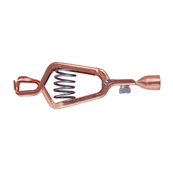 72-173PS NTE Electronics Heavy Duty Solid Copper Clip with Engraved Plus Sign, 200 Amp