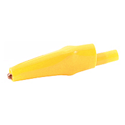 72-188-4 NTE Electronics Alligator Clip with Screw and Yellow Insulator