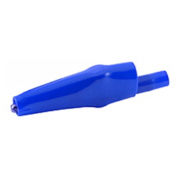 72-188-6 NTE Electronics Alligator Clip with Screw and Blue Insulator