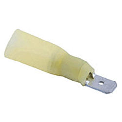NTE 76-HIMD12L Male Disconnects 12-10AWG .250" Heat Shrink Insulated Waterproof 50/pkg