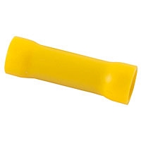 NTE 76-IBC12-PK Butt Connectors 12-10 AWG Yellow PVC Insulated 10/pkg