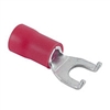 Flange Spade Terminals, 22-18AWG #6 Stud PVC Insulated 100/pkg