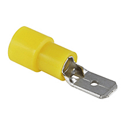 NTE 76-NIMD12-250C Male Disconnects 12-10AWG .250 Nylon Insulated 100/pkg