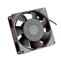 77-9225A120 NTE Electronics Cooling Fan 100-125vac 92 X 92 X 25mm Ball Bearings High Speed Wire Leads Aluminum Alloy 1900 RPM 30 CFM 26db