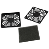 77-FF120 NTE Electronics Fan Filter For 120x120mm Fans 3 Piece Ul94-v0 ABS Body Nylon Fiber Synthetic Resin Filter Black 35ppi