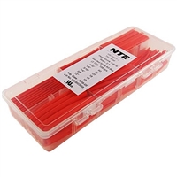 HS-ASST-3 NTE Electronics Heat Shrink Tubing Kit - Assorted Red Sizes - 158 pieces