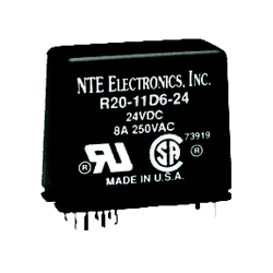 R20-11D6-24 NTE Electronics RELAYS-6AMP-DC 24V