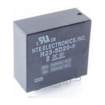 R23-5D20-6 NTE Electronics Relay, 6VDC Miniature 20 Amp SPDT DC Power PC Mount