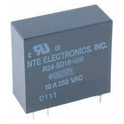 R24-5D10-24V NTE Electronics Relay, 10 Amp DC 24V