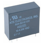 R24-5D10-6V NTE Electronics Relay, 10 Amp DC 6V